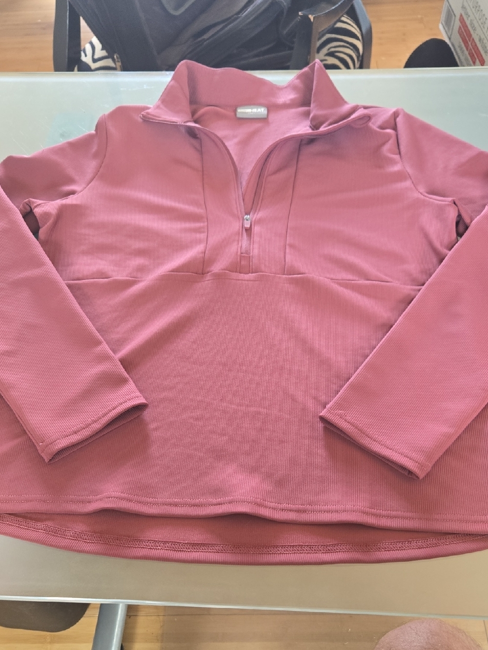 32 Degrees Pink Half-Zip Pullover Jacket